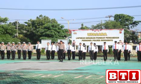 kapolres-indramayu-pimpin-upacara-korp-rapor-kenaikan-pangkat-pengabdian-personel