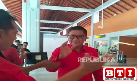 hasto-tiba-di-bali-megawati-umumkan-kepengurusan-dpp-pdip-hari-ini
